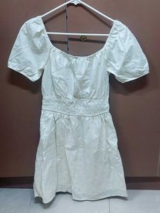 Pure white cotton dress, brand new