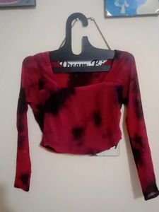 Tie-dye Long Sleeve Top