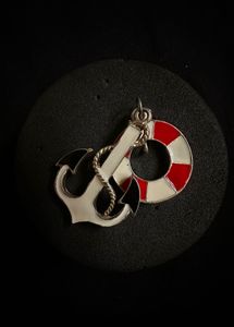 Nautical Anchor &amp; Life Ring Pendant