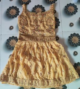 Pretty Yellow Sharara Set