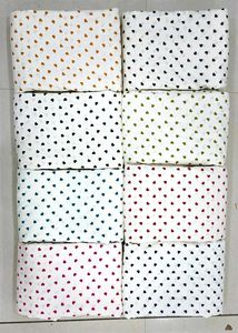 Heart Print Fabric - Dress Material 2 meter fabri