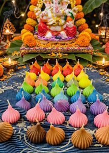 Colorful Modak Shaped Scented Candles