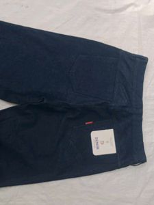 Stylish Blue Denim Straight Leg Pants