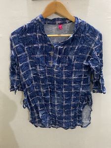 Blue short kurta