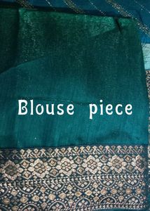 Brand New &amp; Unused Sky Blue Party Wear Saree But Without Tag.                                                       "Final Price"