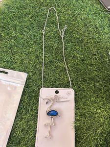 Chic Flamingo Pendant Silver Necklace