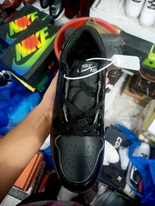 Black Patent Leather Nike Sneakers