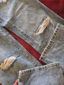 Ripped Denim Pants