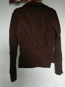 Chic Brown Corduroy Blazer Jacket