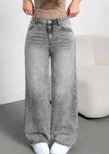 Washed Grey Denim Jeans