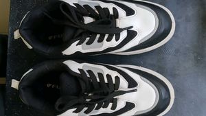 Stylish Black &amp; White Chunky Sneakers