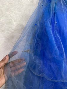 Stunning Royal Blue Embellished Ball Gown