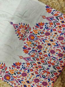 Multicolour Embroidered Ethnic Cotton Kurti
