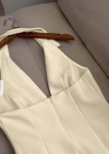 Chic Halter Neck Blazer Dress