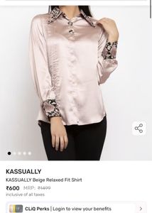 KASSUALLY Silk Relaxed Fit Shirt