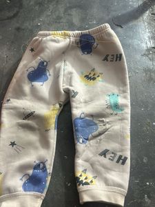 Cute Monster Print Baby Pants