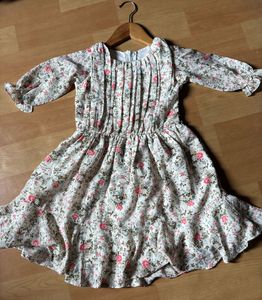 Floral Print Midi Dress for kids