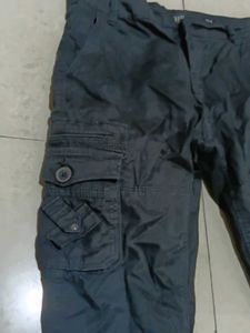 boy's Black Cargo Pants