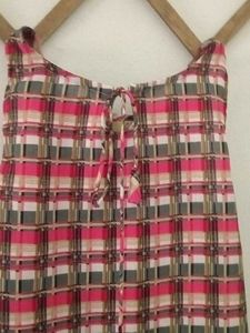 Vintage Plaid Maxi Dress