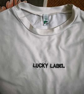Lucky Lable Fitted Top