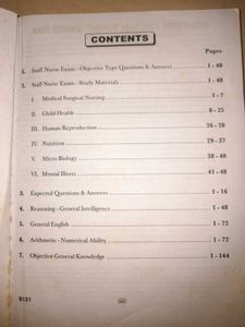 MNS BSc Nursing Exam Book
