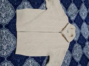 Cozy Cable Knit Zip-Up Sweater