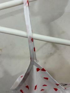 White cami with red hearts