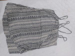 Boho Print Tie-Back Mini Dress