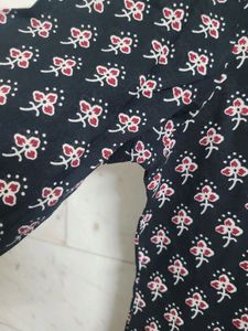 Black &amp; Red Short Kurti