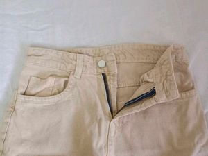 Beige Cargo Pants