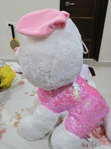 Cute White Bunny Plush Toy
