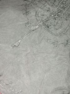 Embroidered Grey Kurta