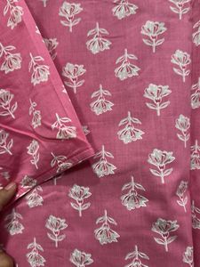Tailored New Pink 3piece set with Mul Dupatta