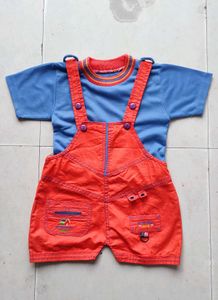 Denim Dungaree Clothing Set