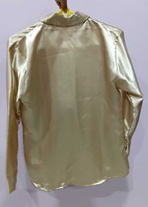 Champagne Satin Shirt