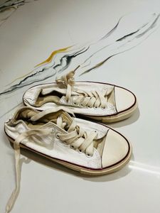 White Canvas Sneakers