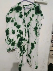 Green Tie-Dye kaftan cordSet