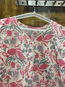 Floral Print Kurta