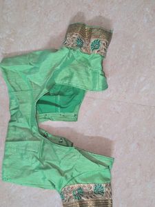 preety green Saree