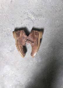CAT Men's Brown Leather Lace-Up Boots