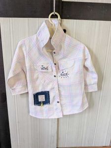 Cute Plaid Shirt with Fun Patches