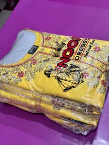 Yellow Embroidered Kurta Set with Dupatta