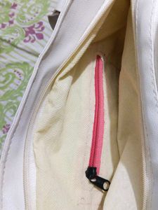 Chic White Quilted Tote Bag