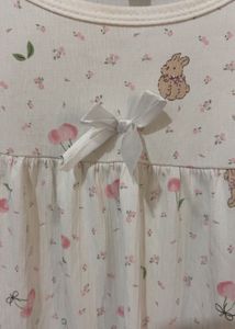 Cute Cherry &amp; Bear Print Pajama Top