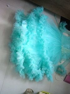 Beautiful Teal Tulle Gown