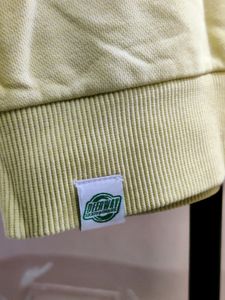 💥BUY1GET1💥 yellow Deerway hoodie with green drawstrings