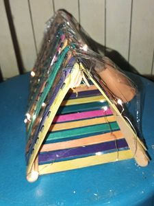 Handmade Popsicle Stick Lamp