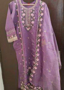 Premium Embroidery Straight Suit