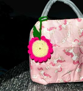 Crochet Flower keychain