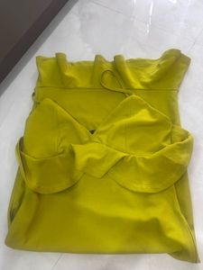 Lime Green Ruffle Dress